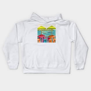 Key West Florida Umbrellas - WelshDesigns Kids Hoodie